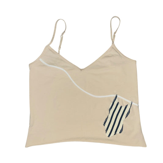 Earthbound - Hang Dry Tank Tan & Blue (M)