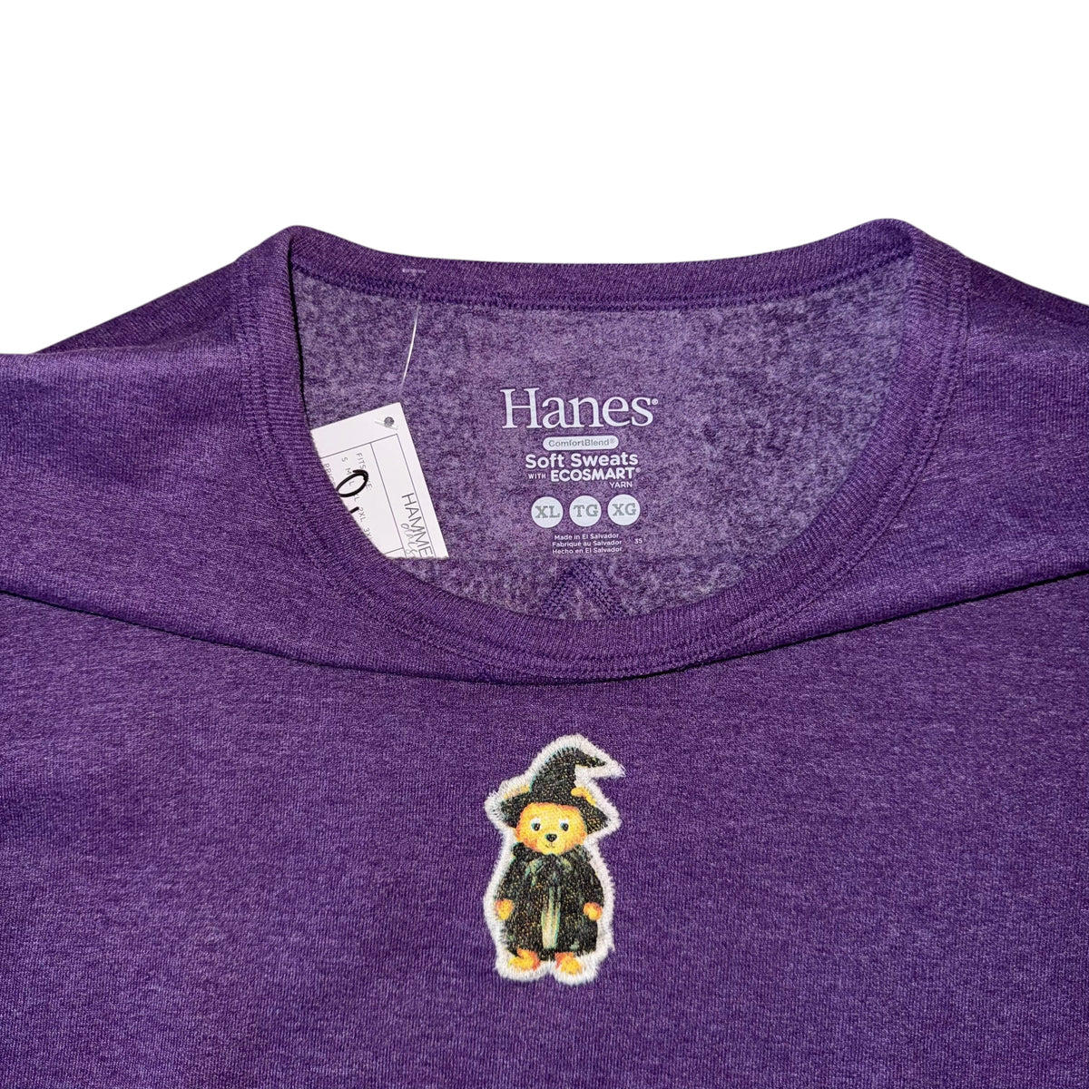 Spooky - Little Witch Bear Purple Pullover  (L/XL)