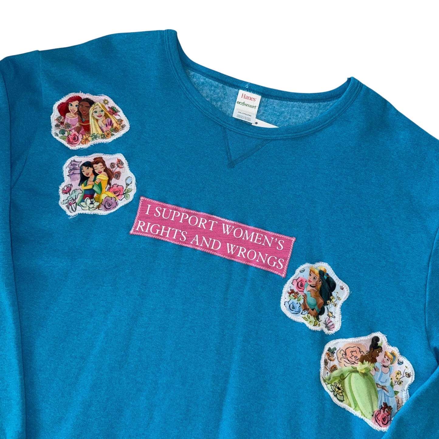 Just a Girl - Princess Rights Blue Crew (2XL)