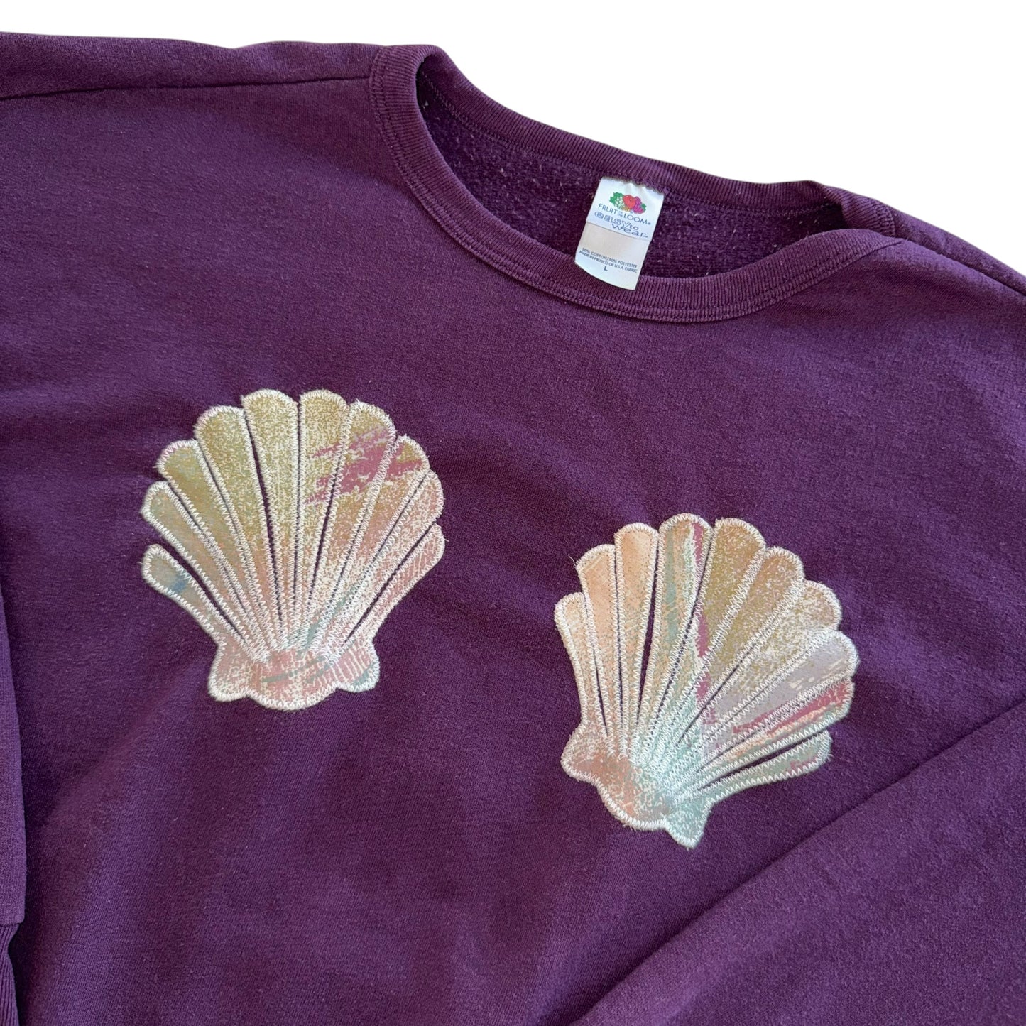 Earthbound - Double Sea Shell Purple Pullover (L)