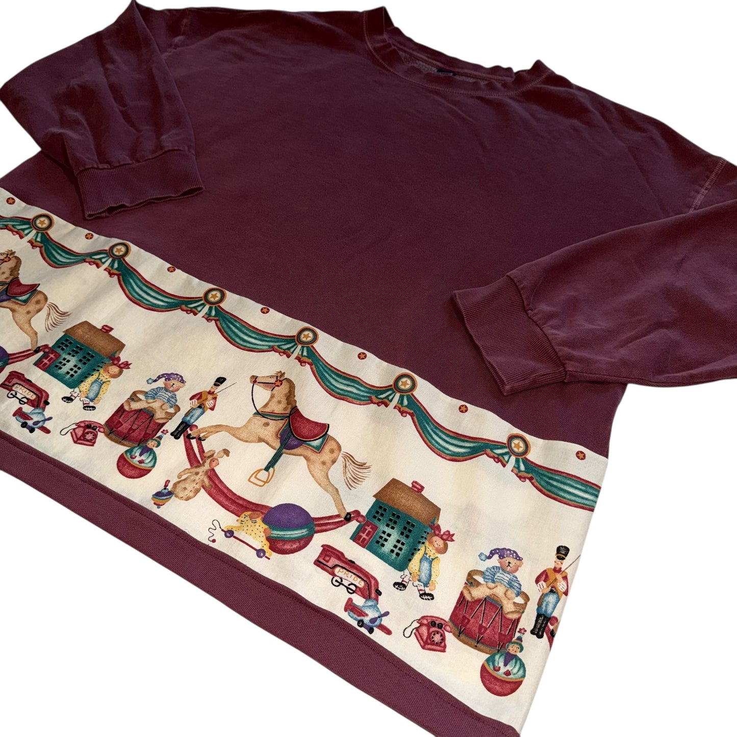 Reworked & Wrapped - Holiday Toys Sweatshirt (XL)