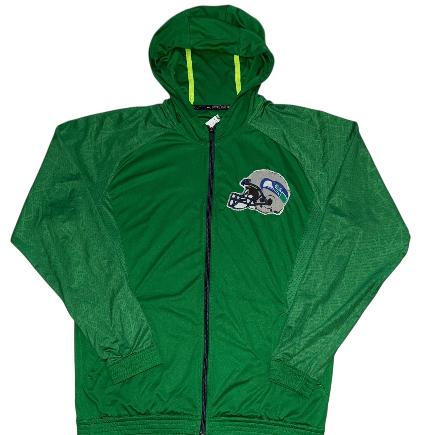 Seattle Seahawks Customized Adidas Track Jacket (XL)