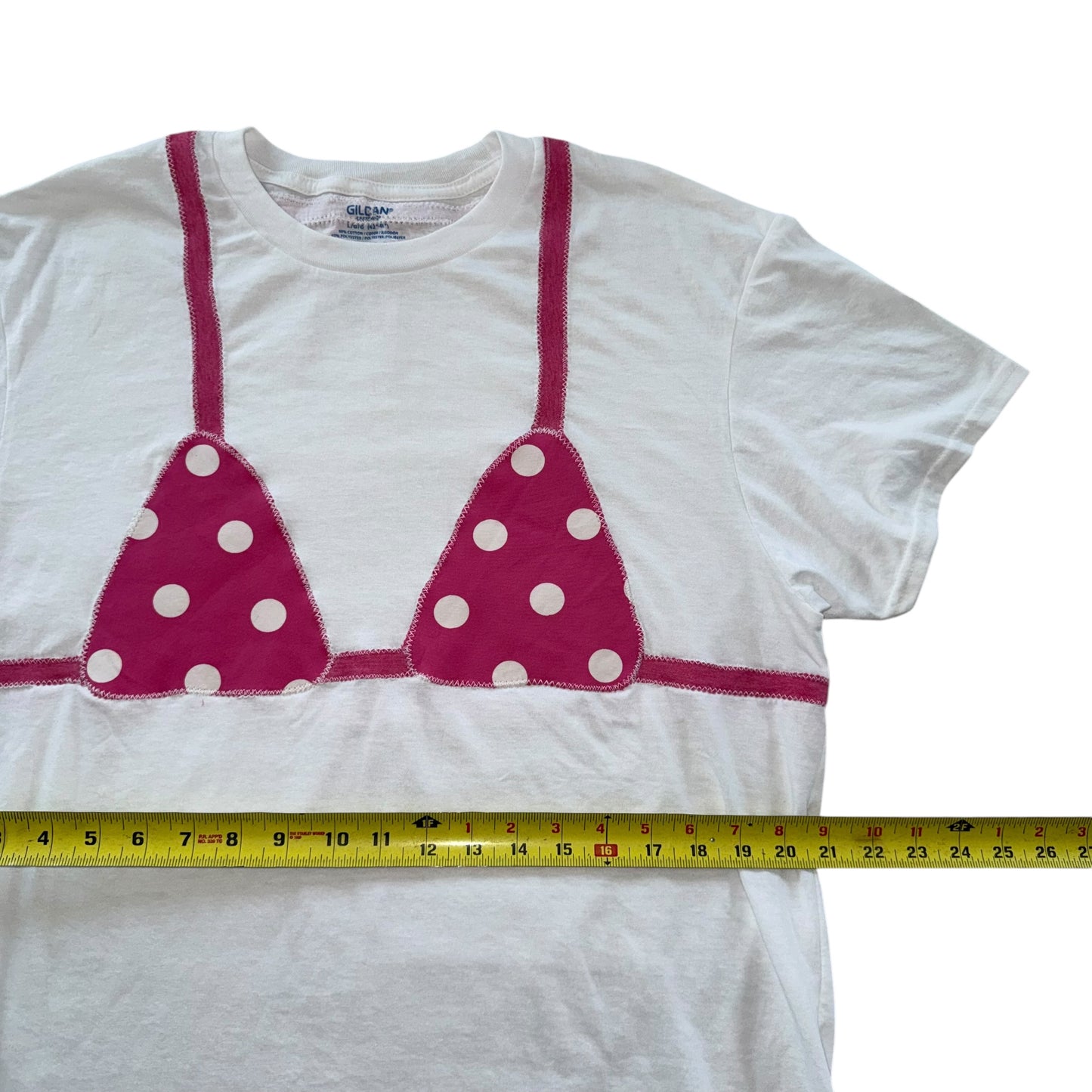 Earthbound - Pink Polka Dots Bikini Tee (L)