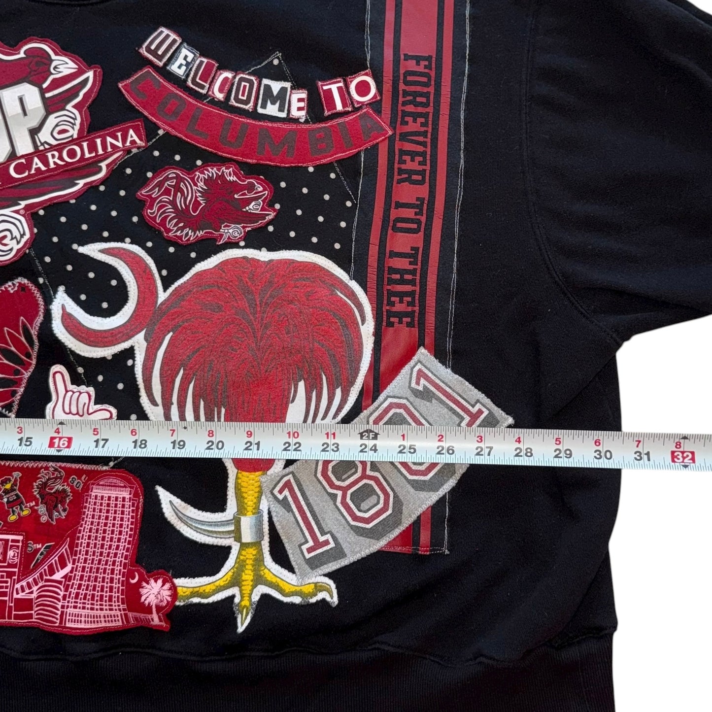 USC South Caroline Upcycled Post Card Sweatshirt (2XL/3XL)