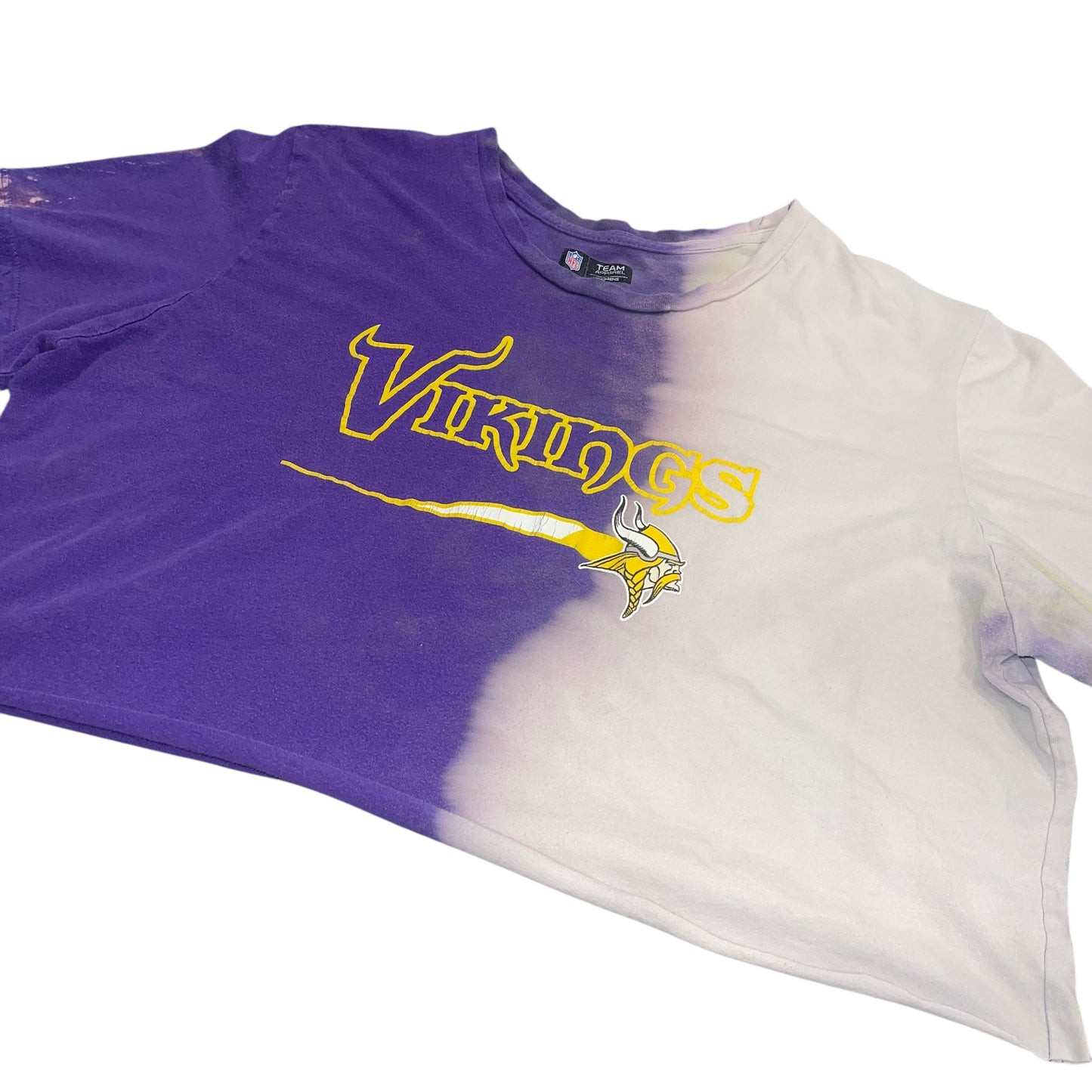 Minnesota Vikings Split Bleach Crop (2XL)