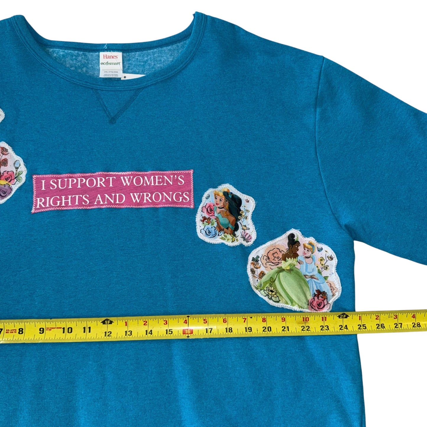 Just a Girl - Princess Rights Blue Crew (2XL)