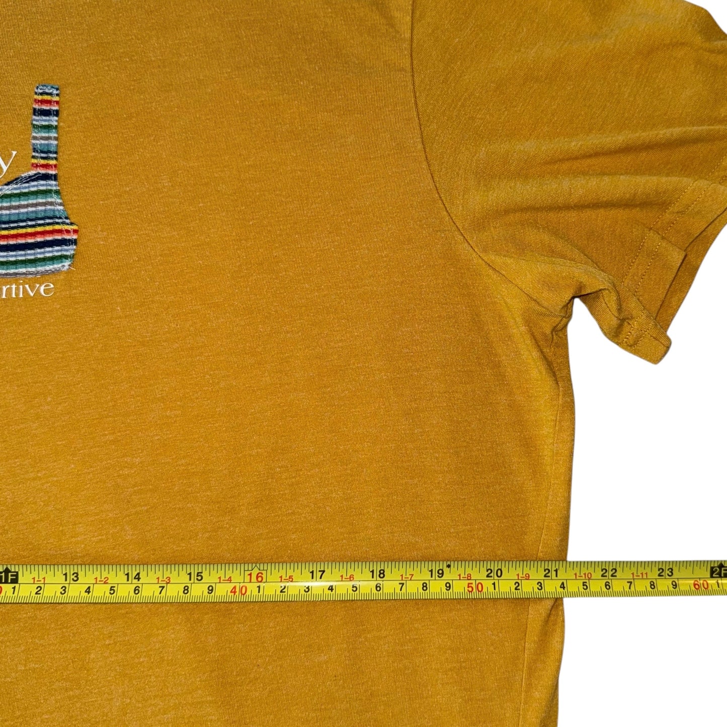 PRIDE - Not Gay But Supportive Mustard Tee (XL)