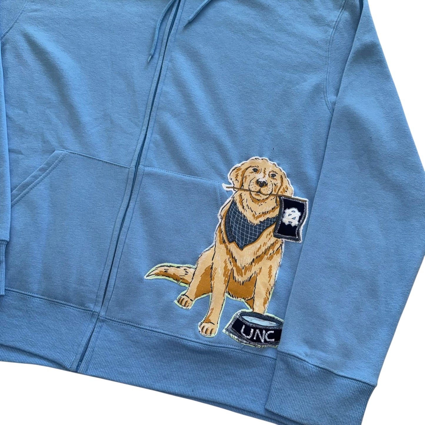 UNC North Carolina Reworked Dog Hoodie (XL)