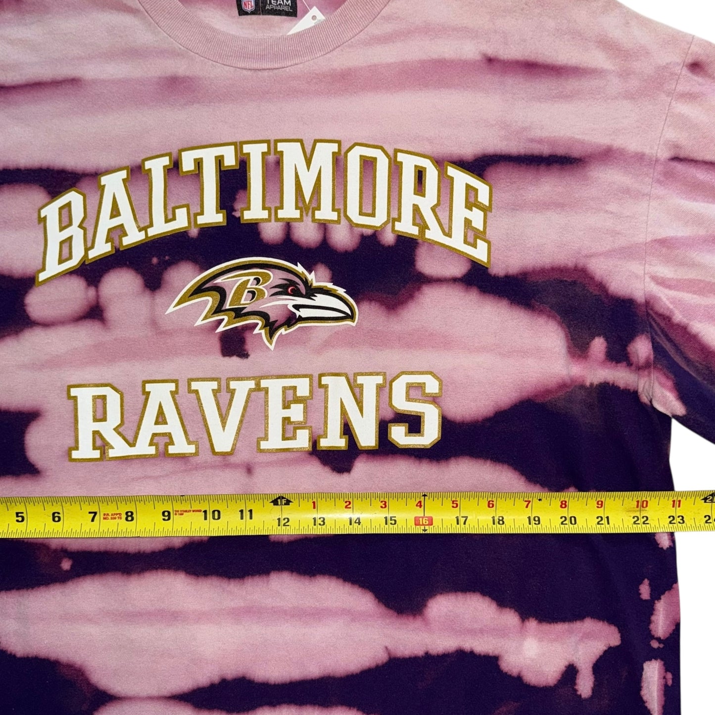 Baltimore ravens Striped Bleach (XL)