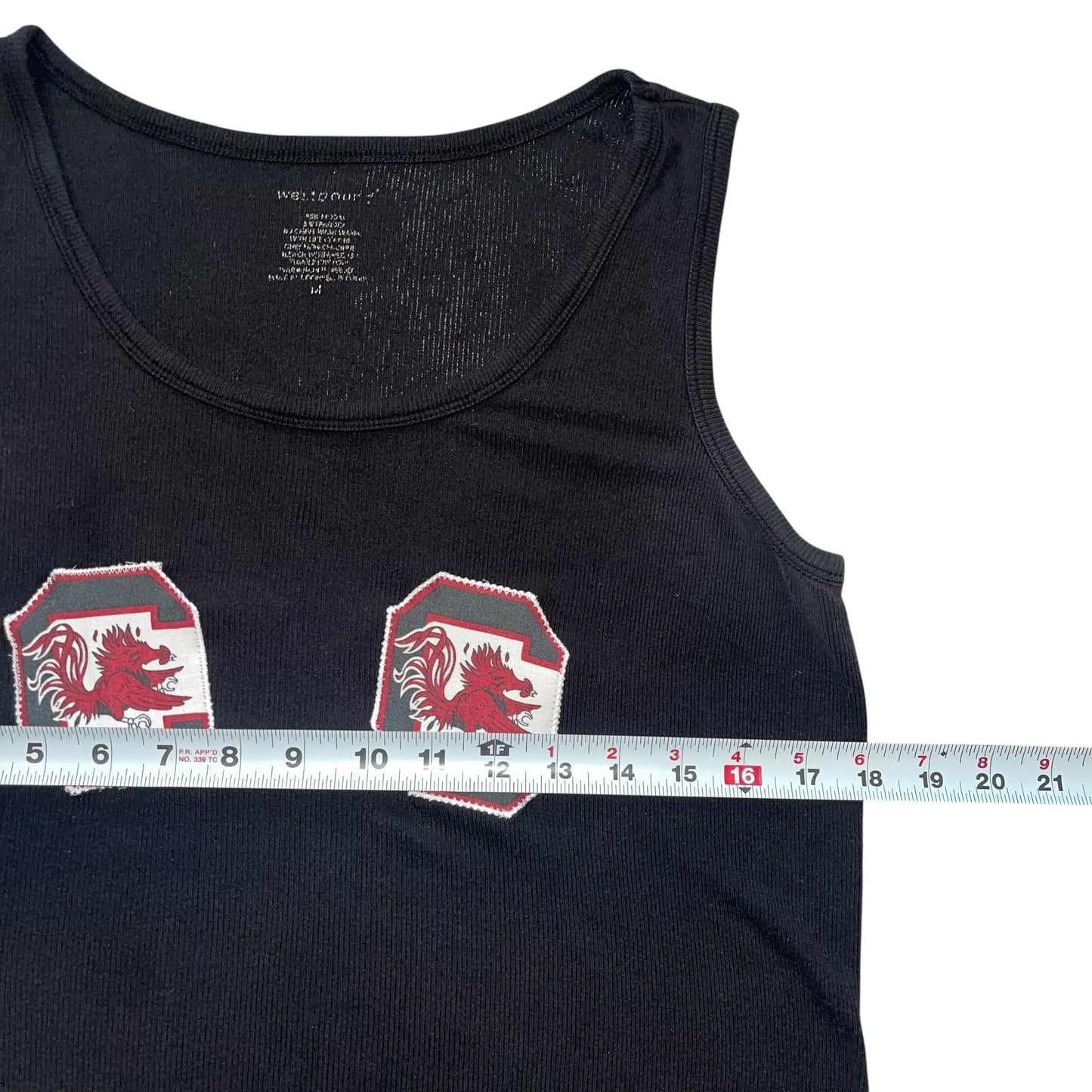 USC South Carolina Double Logo Crop (L/XL)