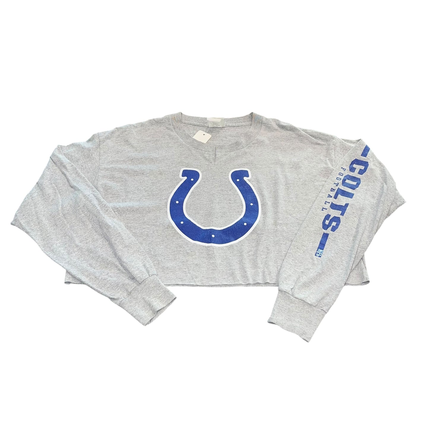 Indianapolis Colts Cropped Long Sleeve Tee (L/XL)