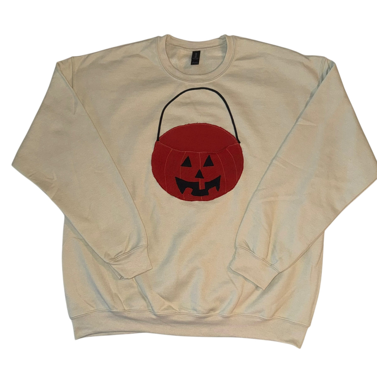 Spooky - Pumpkin Pail Tan Sweatshirt (XL)