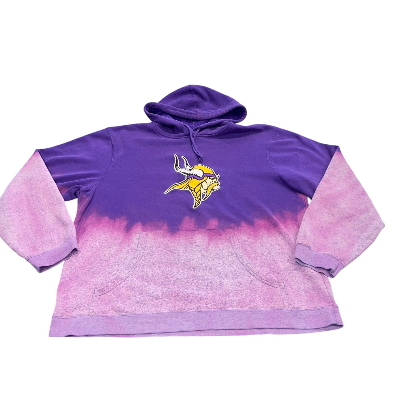 Minnesota Vikings Bleach Dip Hoodie (XL)