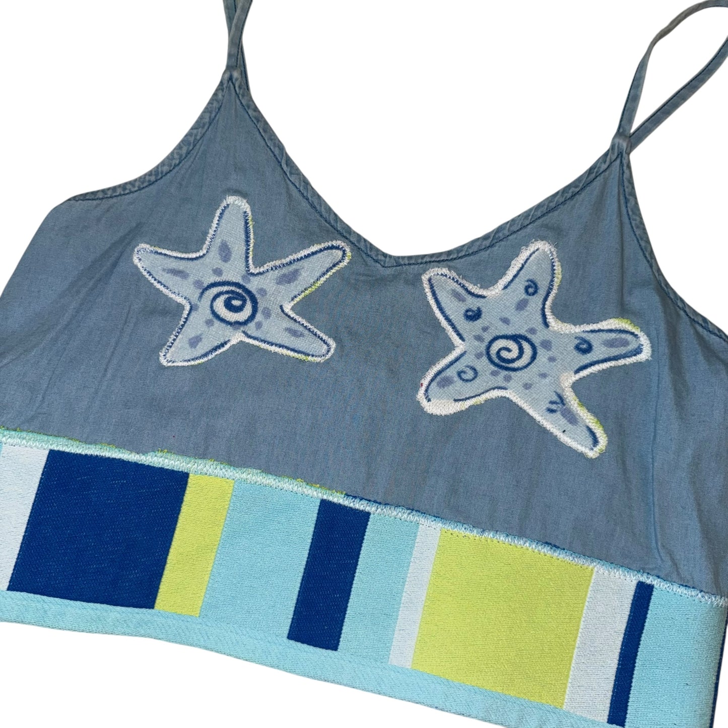 Earthbound - Double Star Fish Reworked Towel Top (M)
