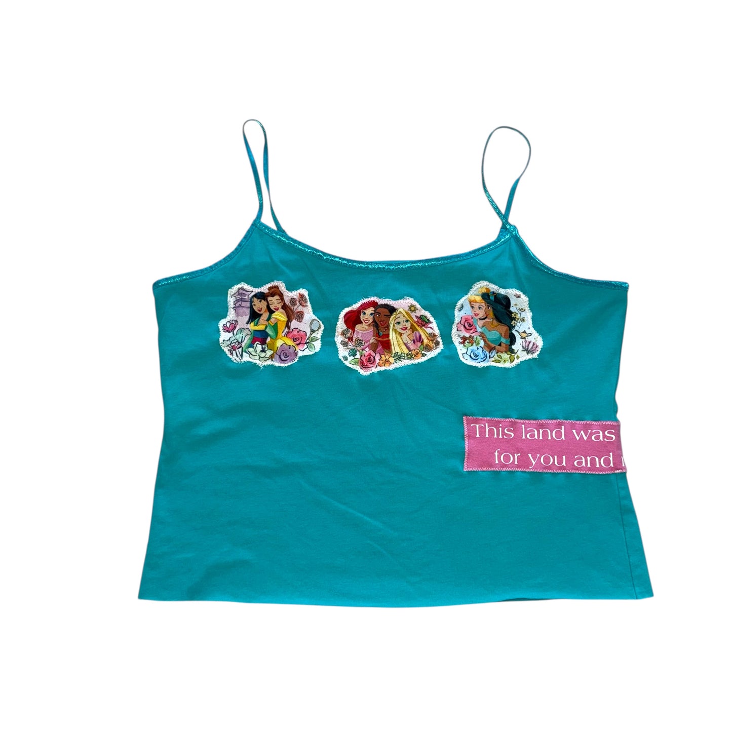 Just a Girl - This Land Aqua Tank (L)