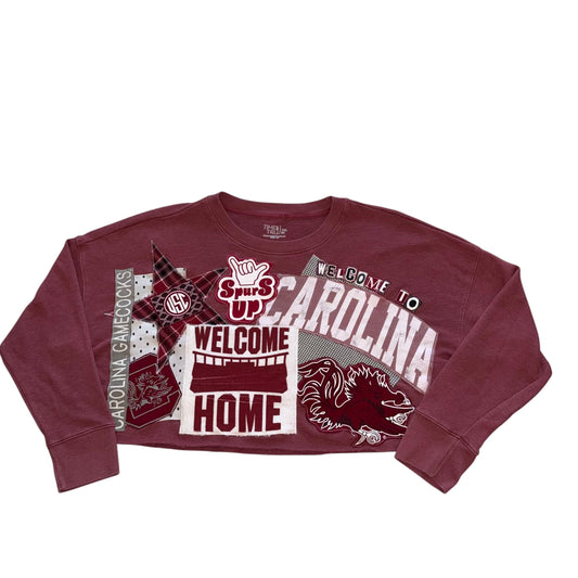 USC South Carolina Upcycled Welcome Home Post Card Sweatshirt (2XL)