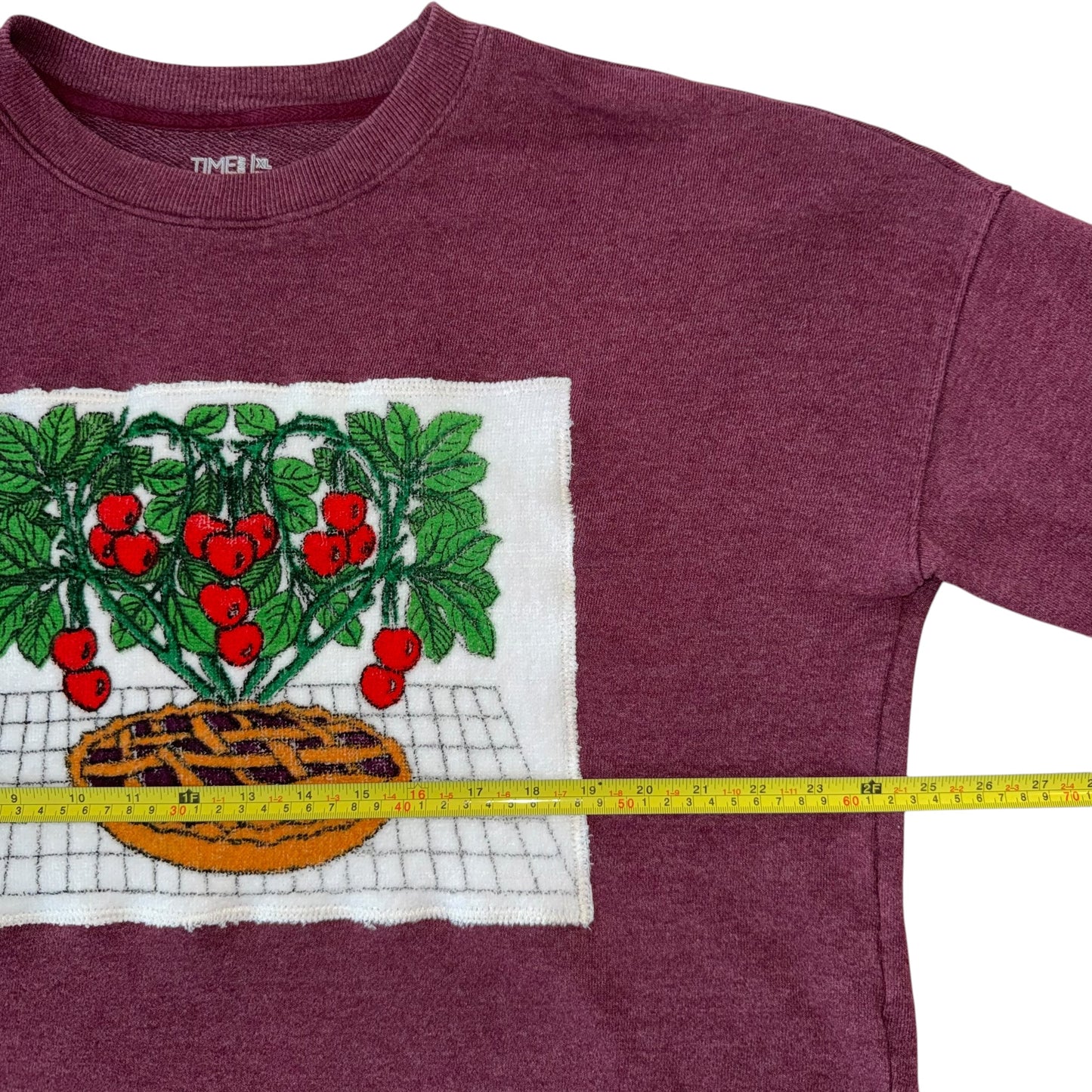 For The Girls, USA - Cherry Pie Burgundy Crew (XL)