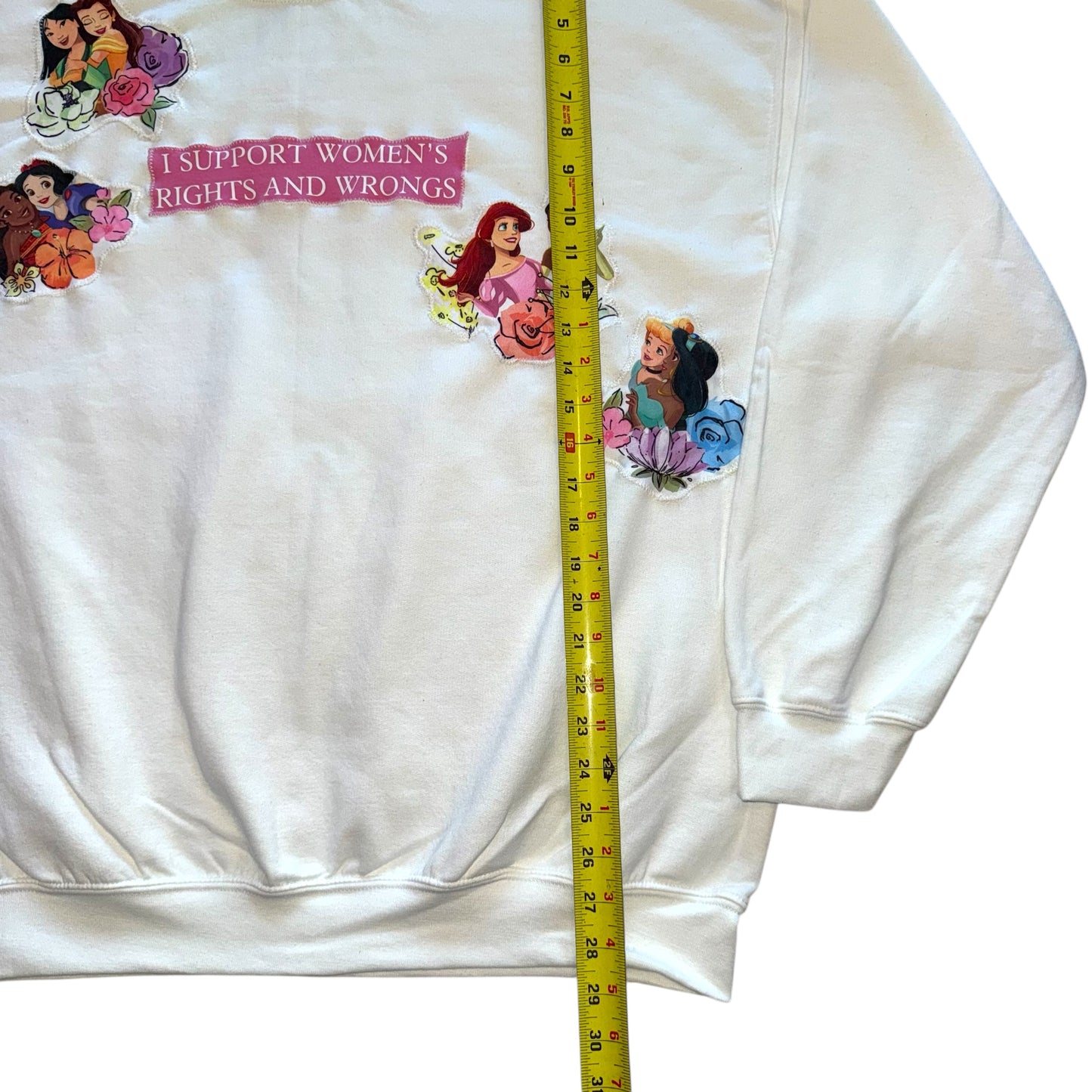 Just a Girl - Princess Rights White Crew (XL)