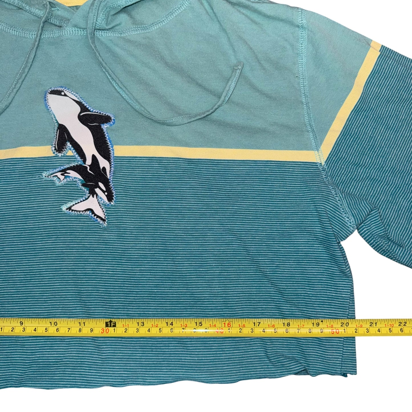 Earthbound - Shamoo Striped Crop Hoodie (M)