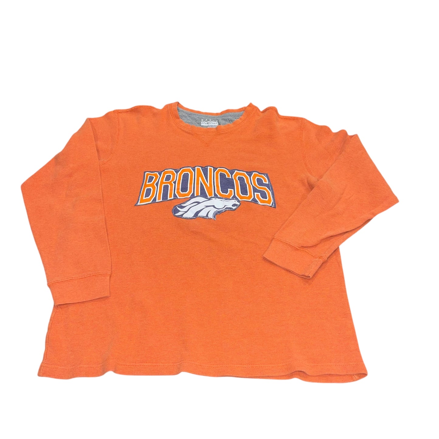 Denver Broncos Patchwork Waffle Long Sleeve (L)