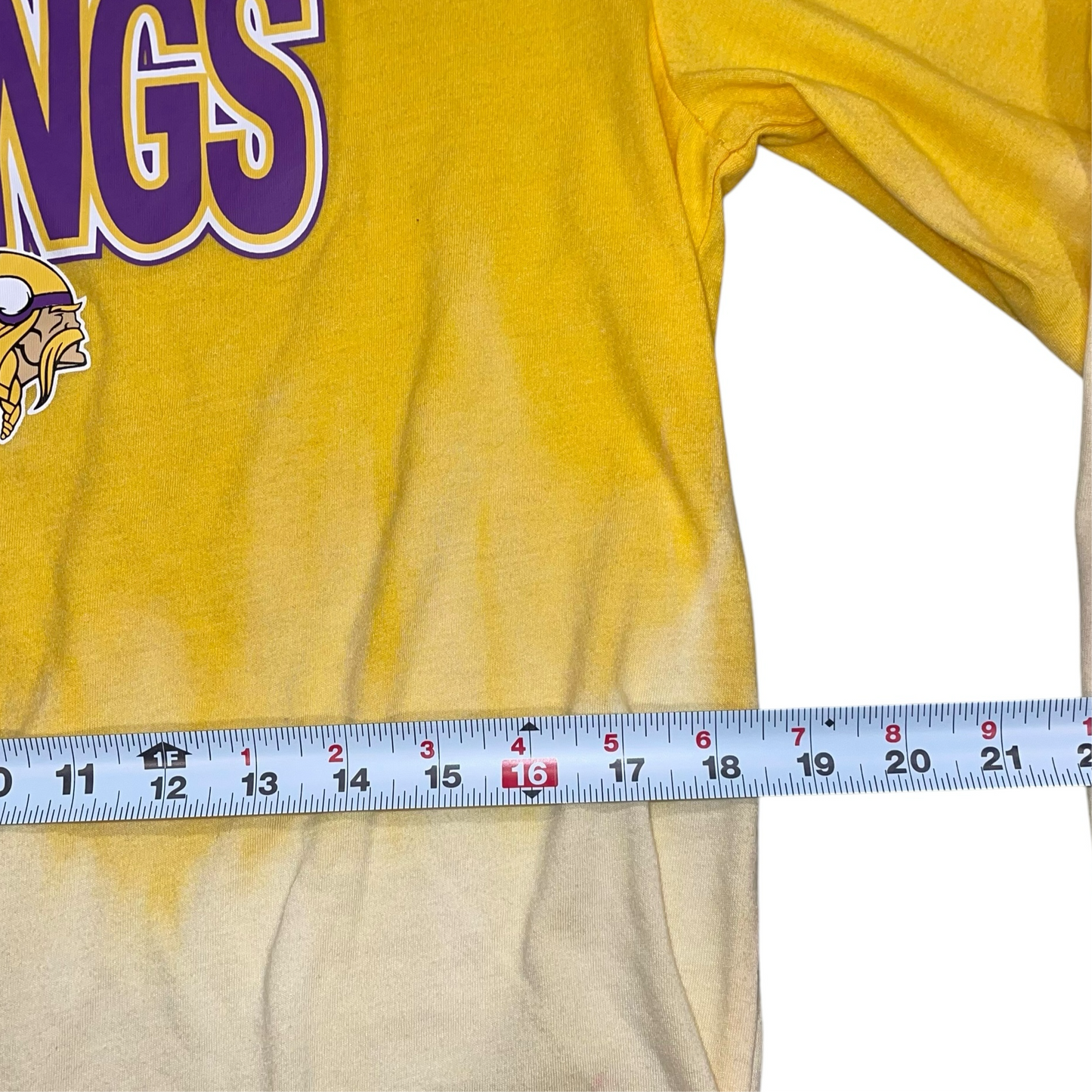 Minnesota Vikings Dip Bleach LS (L)