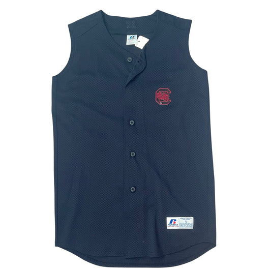 USC South Carolina Mesh Button Down Vest (YL / AS)