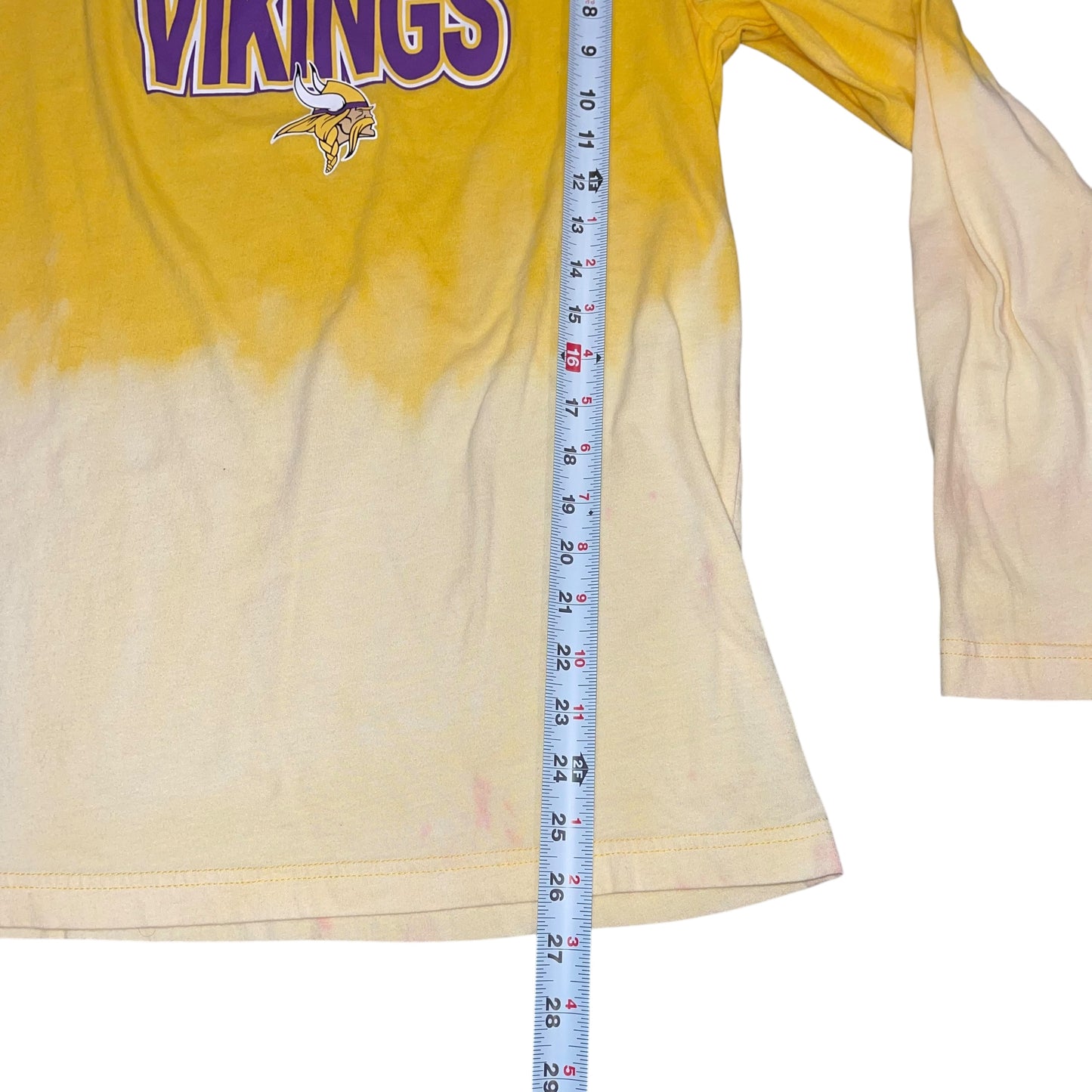 Minnesota Vikings Dip Bleach LS (L)