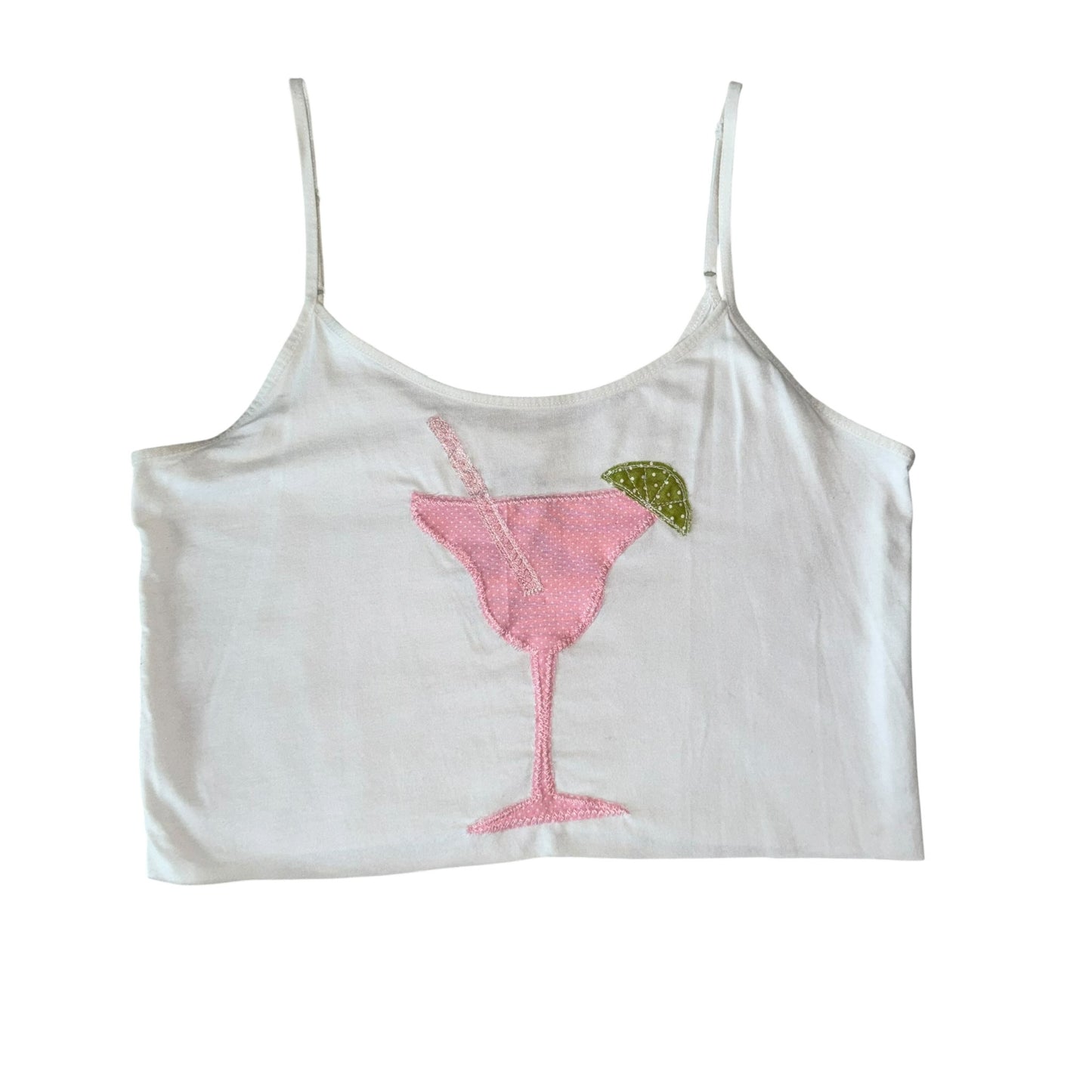 Just a Girl-Pink Martini Tank (M)