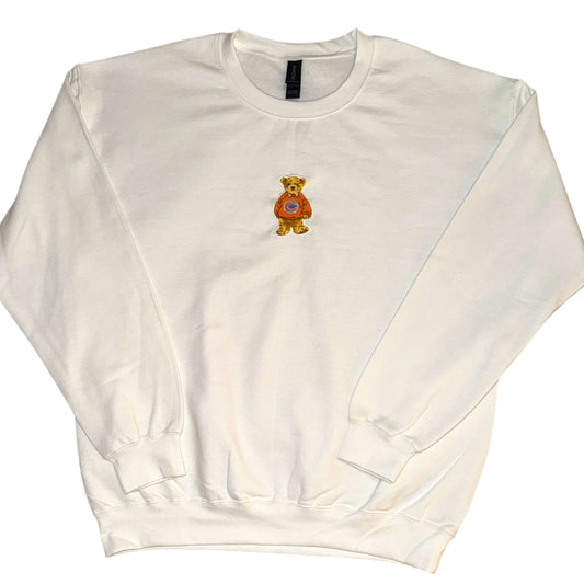 Chicago Bears Upcycled Bear White Crew (L)