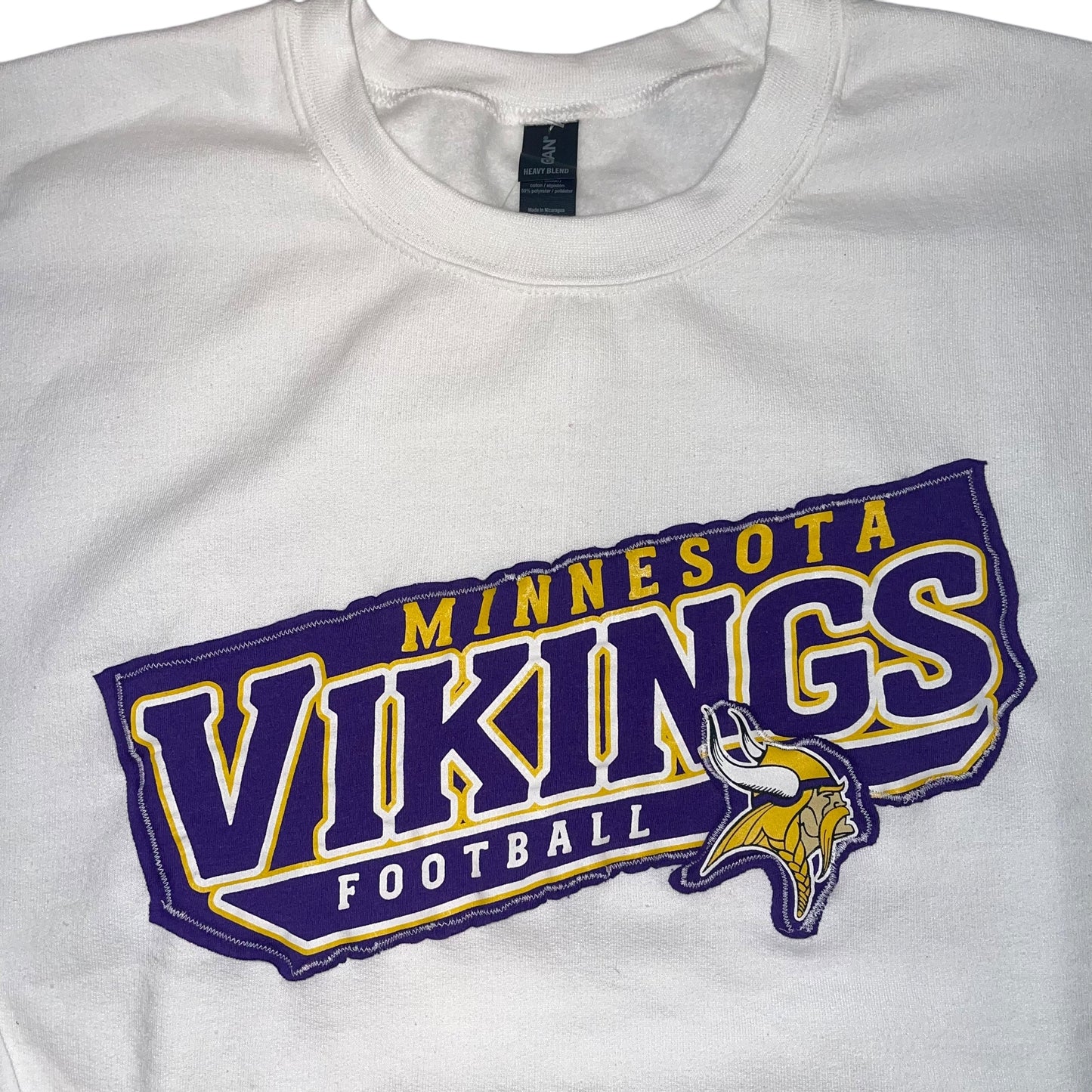 Minnesota Vikings Patchwork Sweatshirt (L)