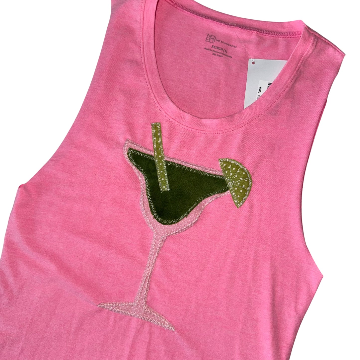 Just a Girl - Margarita Pink Tank (XS)