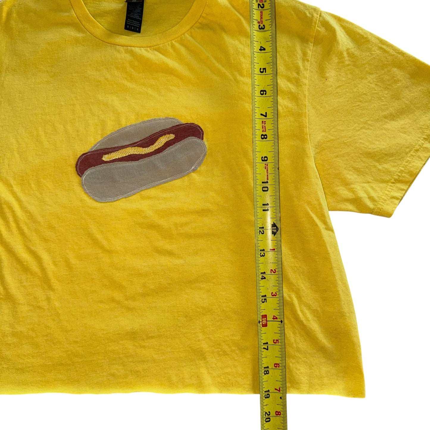 For The Girls, USA - Yellow Hot Dog Crop (M)
