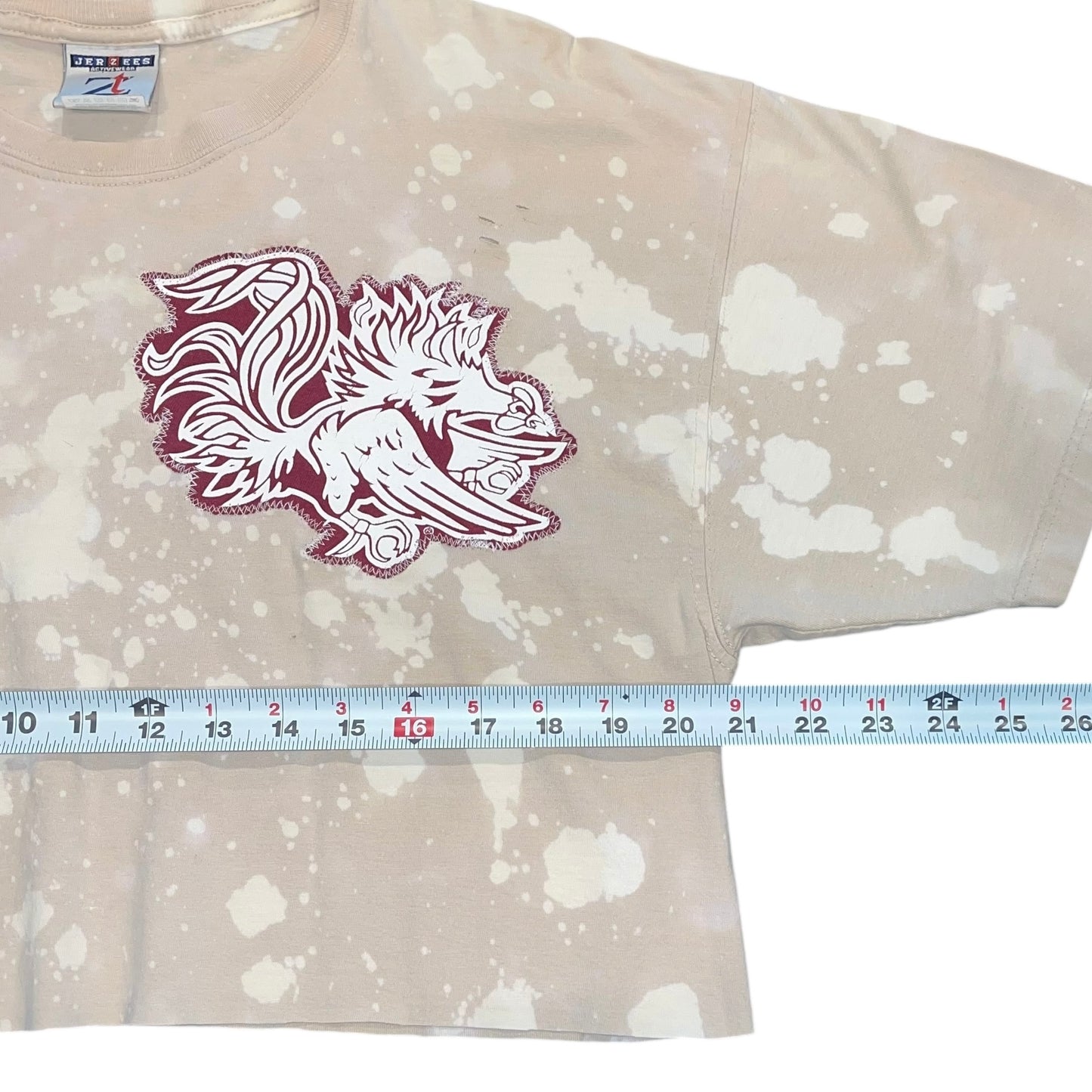 USC South Carolina Distressed Bleached Patchwork (L)