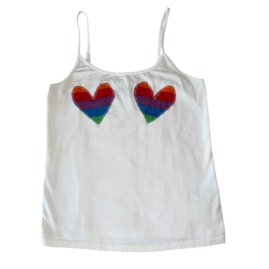 PRIDE-Double Rainbow Heart Tank (L)