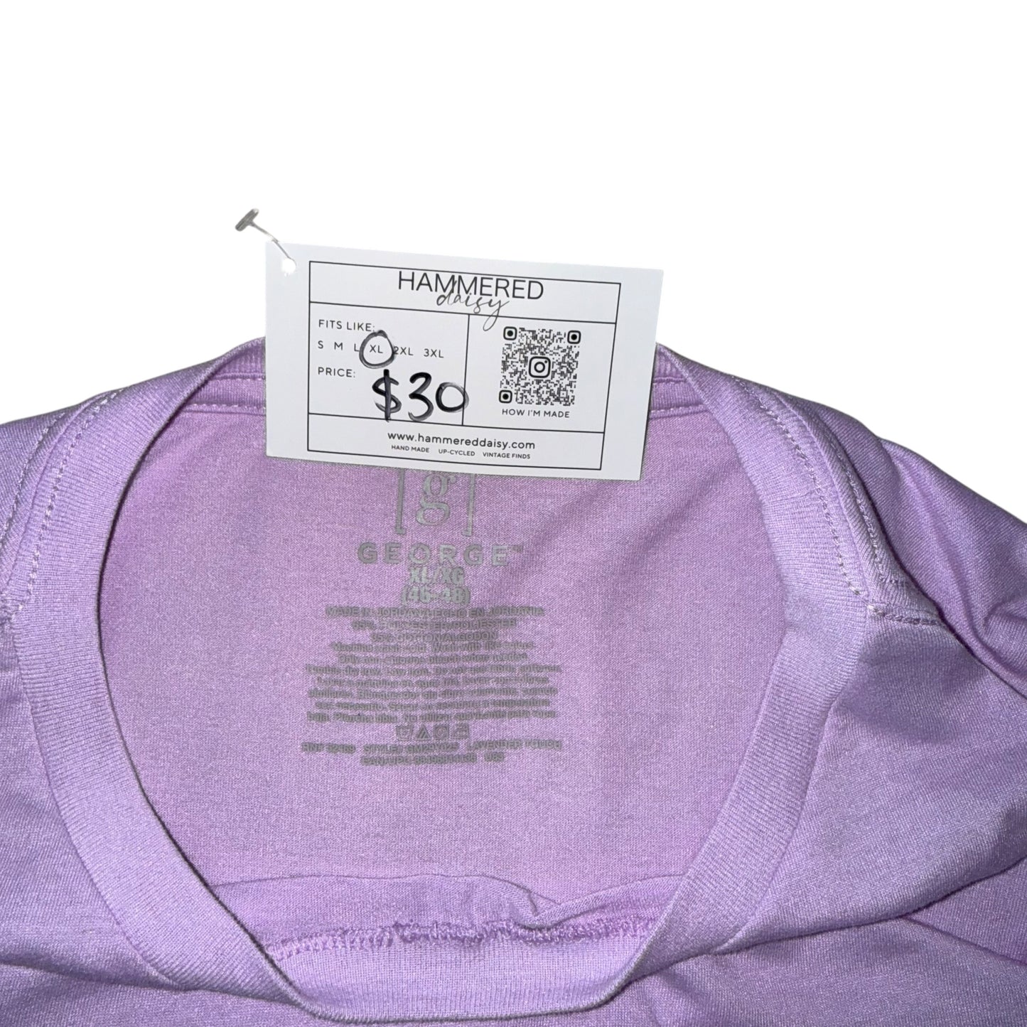 PRIDE - Not Gay But Supportive Purple Tee (XL)