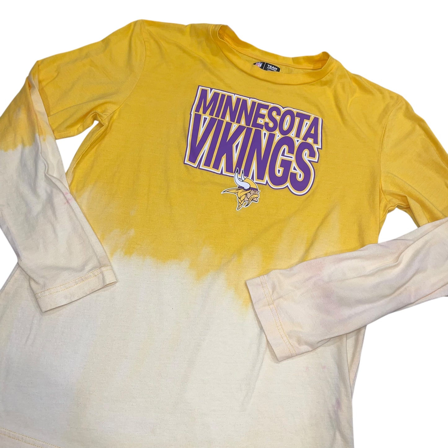 Minnesota Vikings Dip Bleach LS (L)