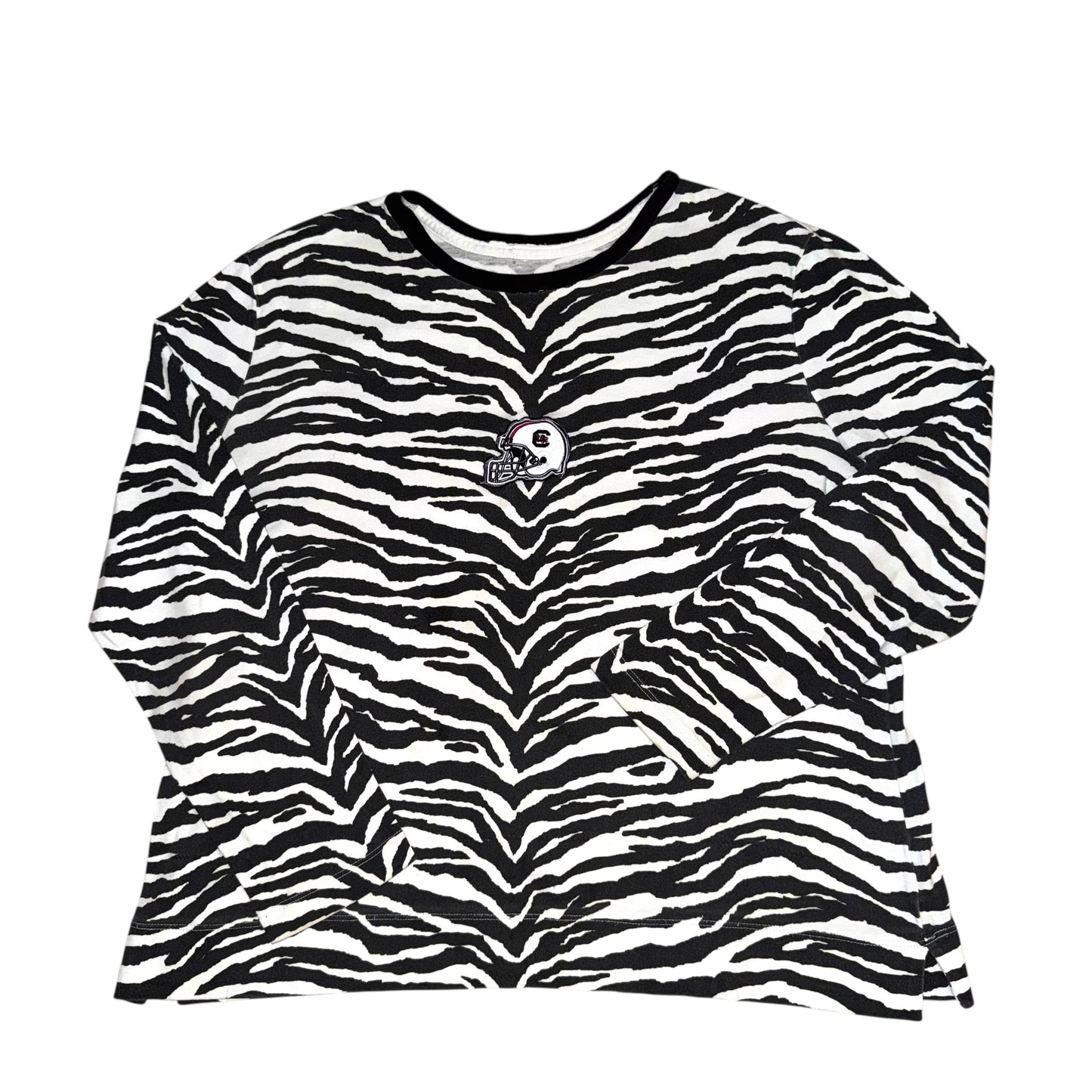 USC South Carolina Reworked Zebra Helmet (L)