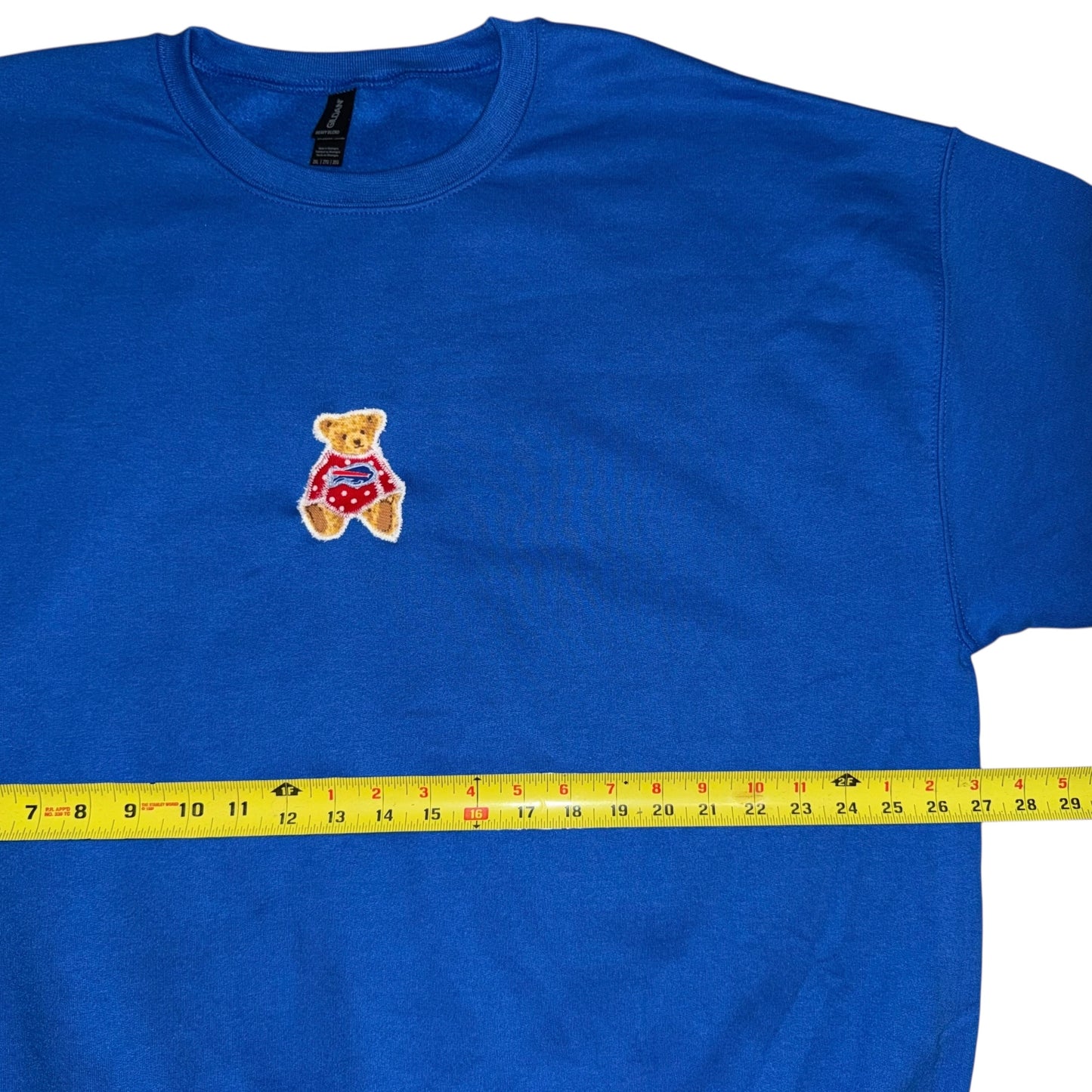 Buffalo Bills Upcycled Bear Polka Dot (2XL)