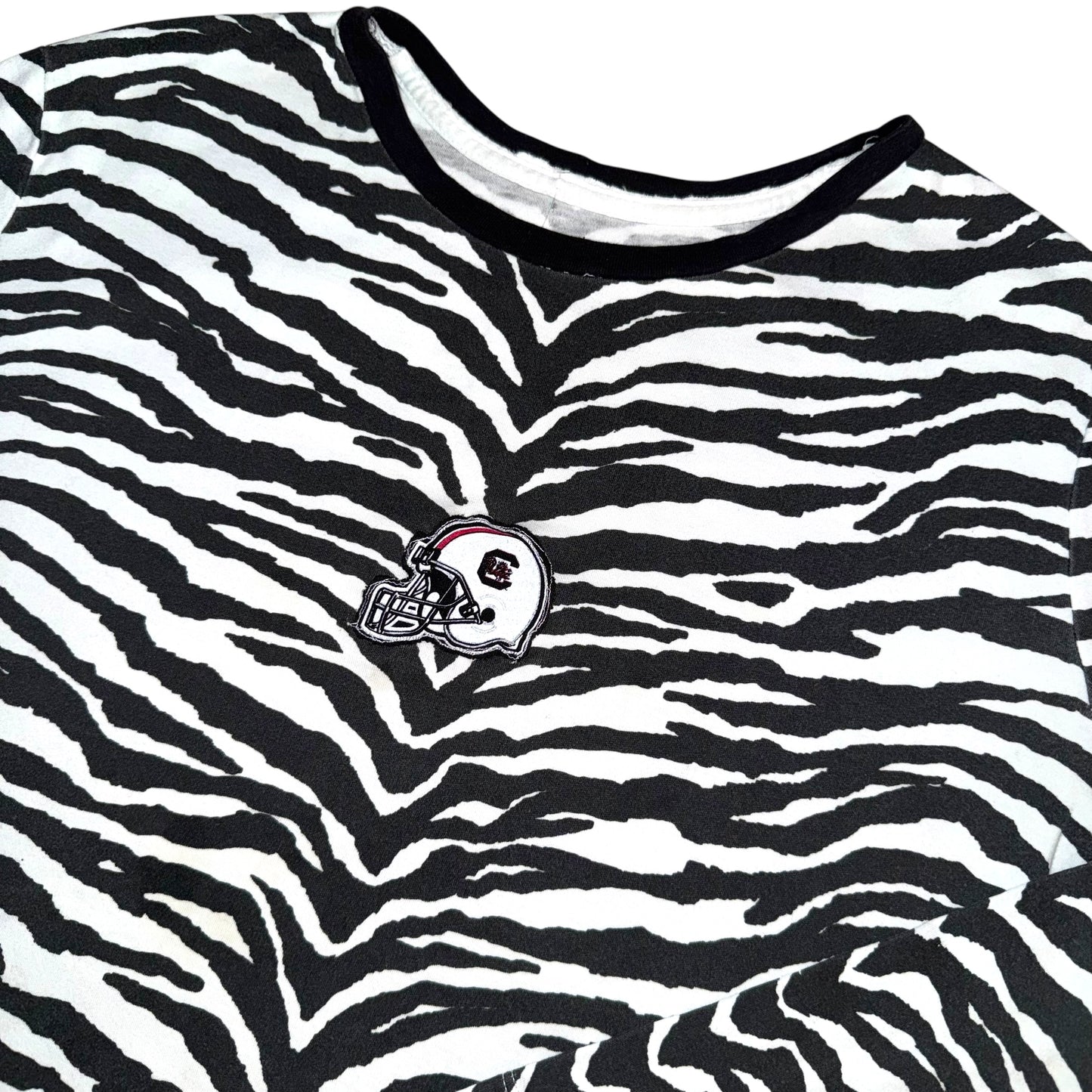 USC South Carolina Reworked Zebra Helmet (L)