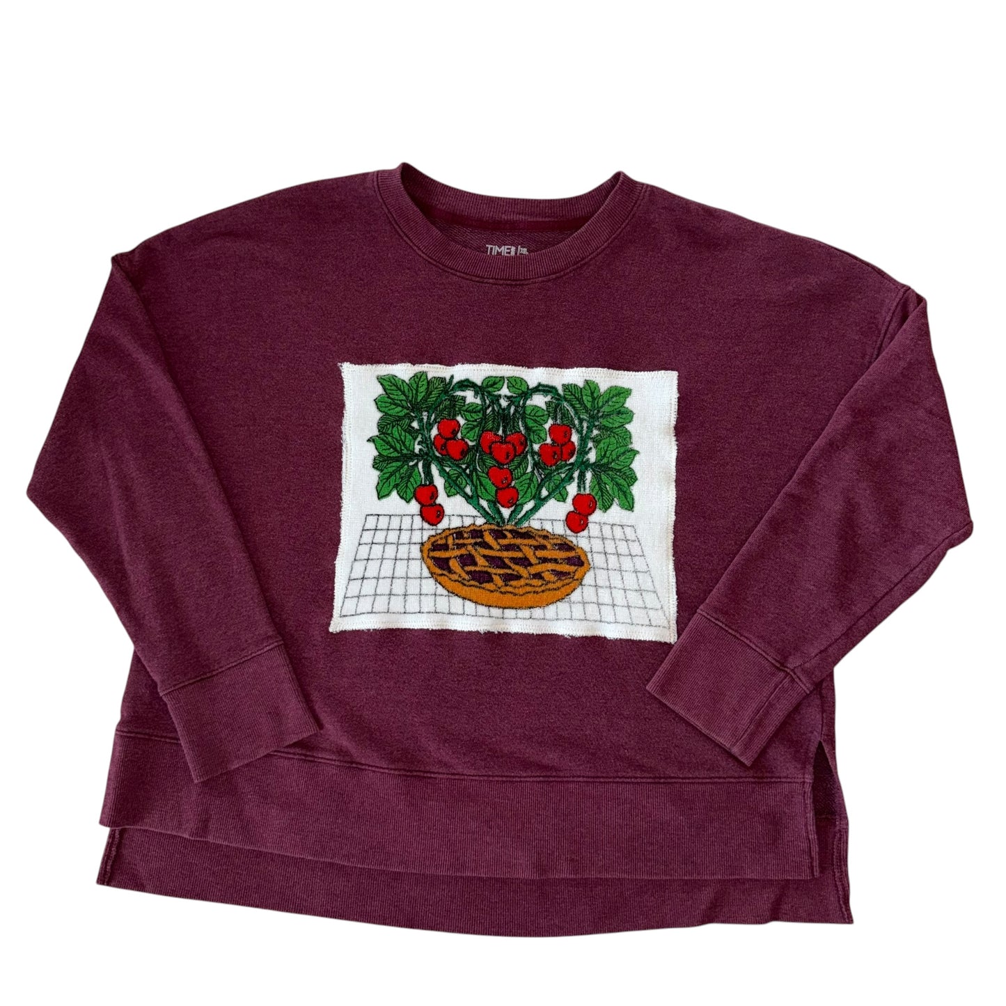 For The Girls, USA - Cherry Pie Burgundy Crew (XL)