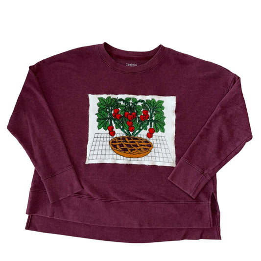 For The Girls, USA - Cherry Pie Burgundy Crew (XL)