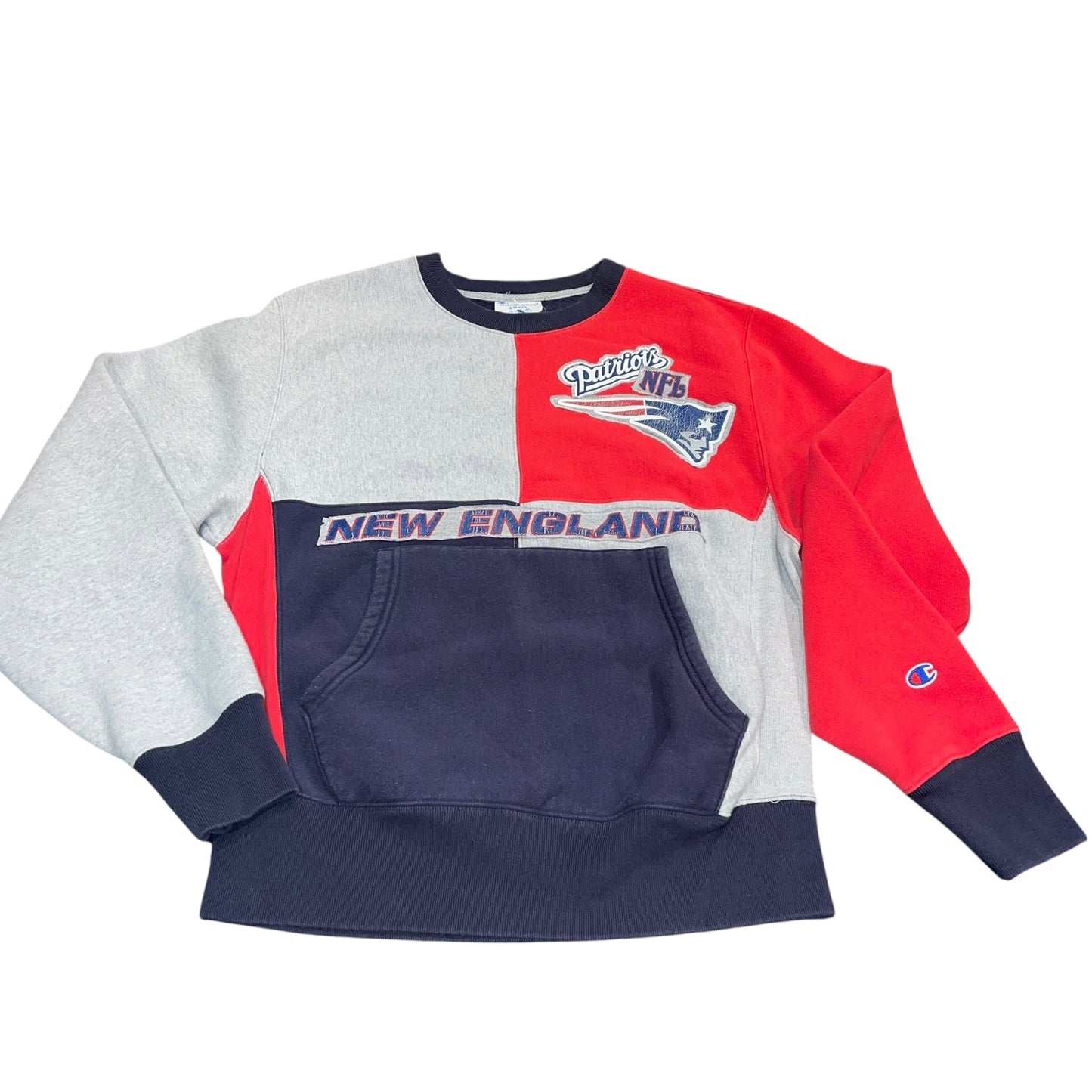 New England Patriots Patchwork Crew (S)