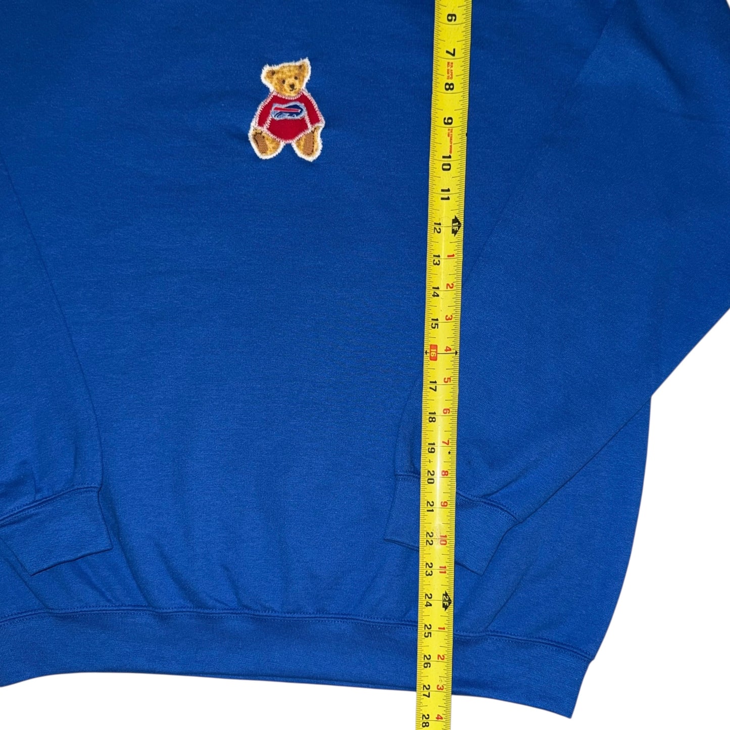 Buffalo Bills Upcycled Bear Blue Crew (L)