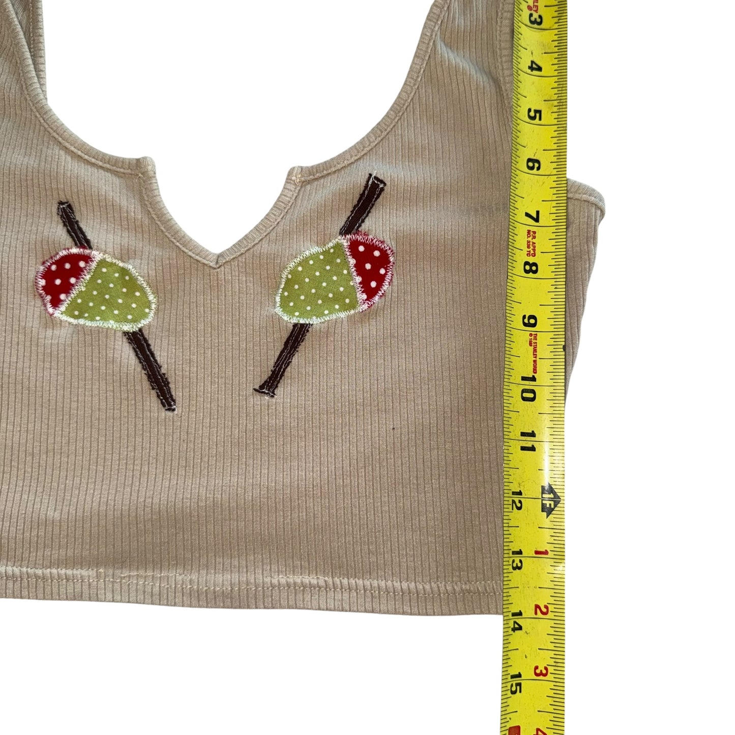 Just a Girl - Double Olive Crop (L)