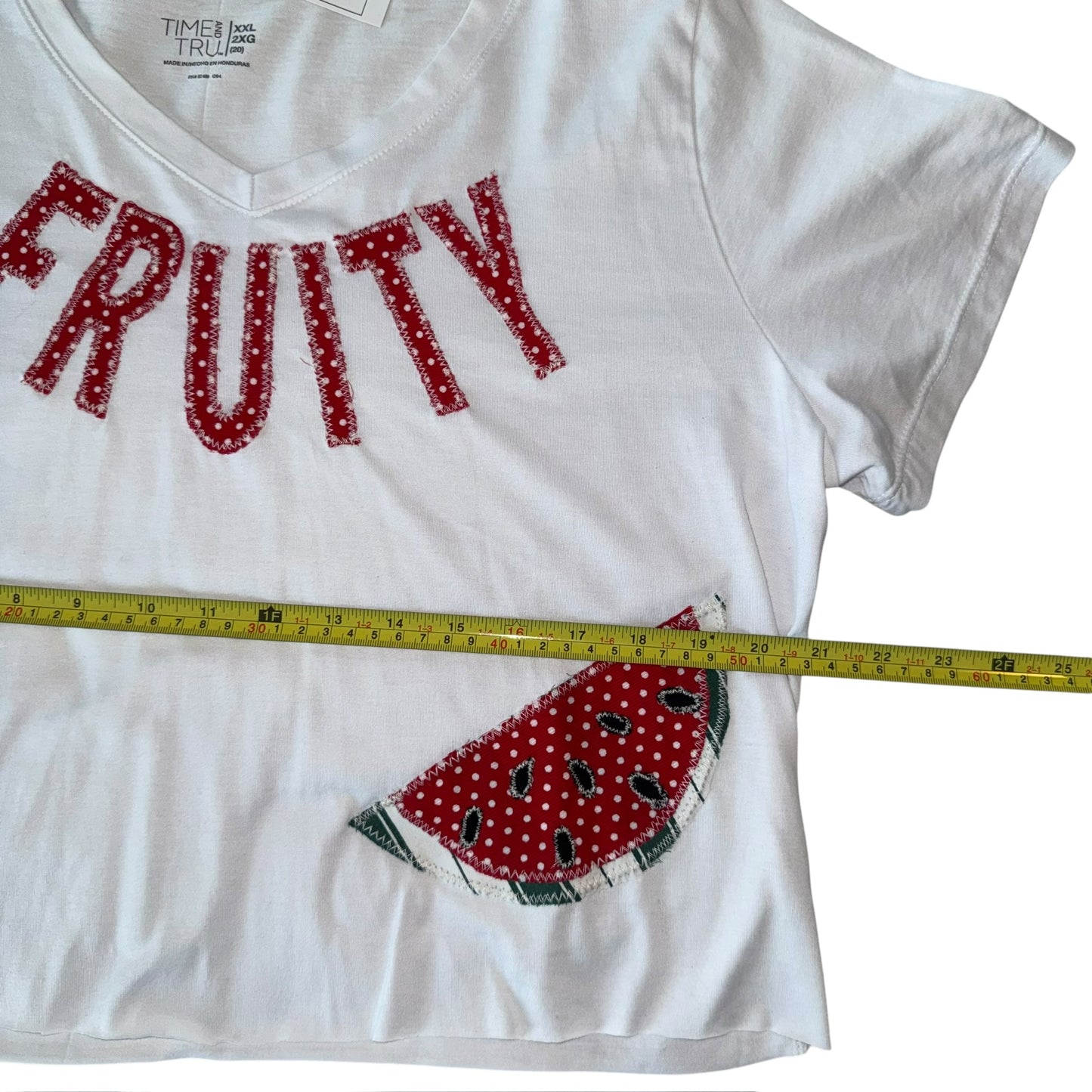 PRIDE-Fruity Watermelon White Top (XL/2XL)