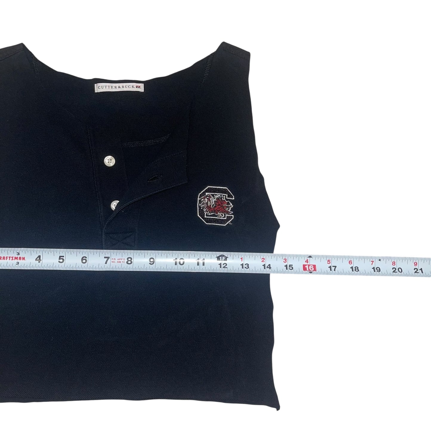USC South Carolina Re-worked Polo Button Tank (S/M)