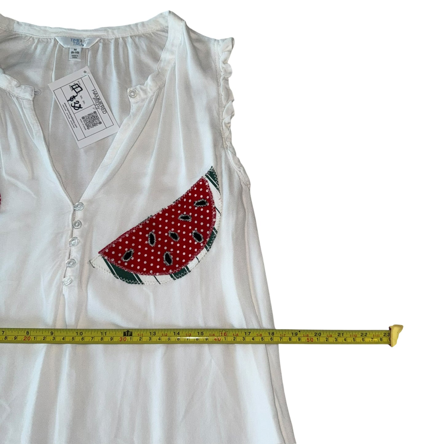 PRIDE- Fruity Watermelon White Tank (M)