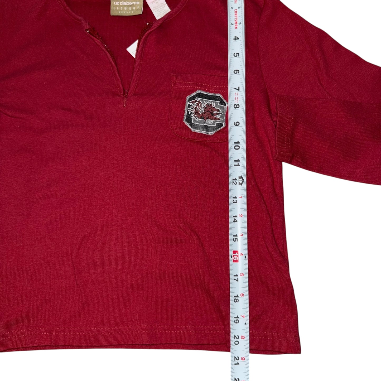 USC South Carolina Upcycled Zip Top (S)