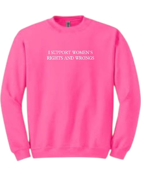 T-SHIRT BAR - Women’s Rights Crew Neck Sweatshirt