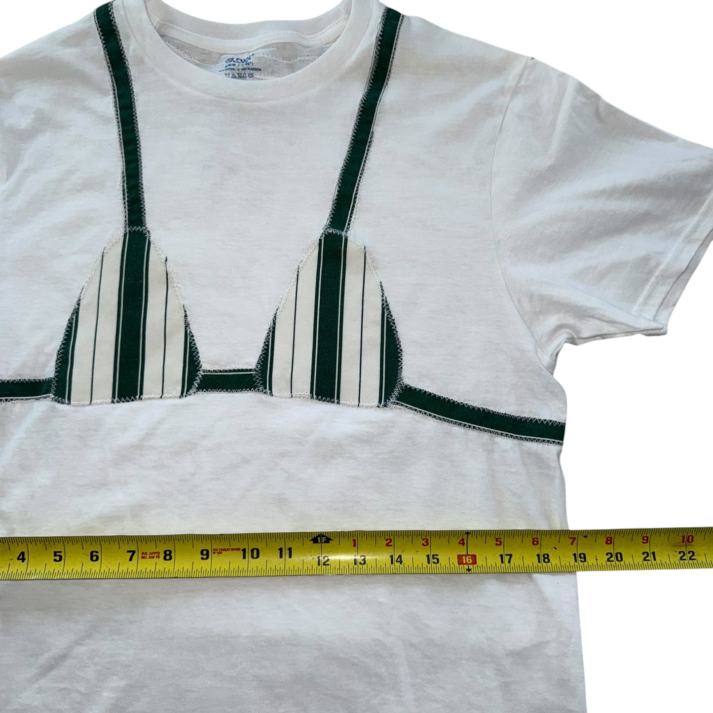Earthbound - Green Stripes Bikini Tee (M)